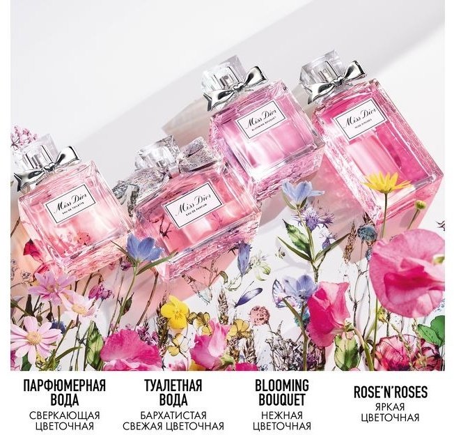 Dior Miss Dior Rose N'roses туалетная вода EDT 100 мл купить,124290