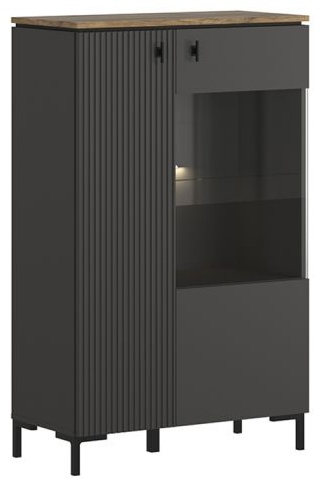 Шкаф БРВ Брест Сан-Джиминьяно REG1D1W/140 черный 138х85.2х40.7 см купить,NaN