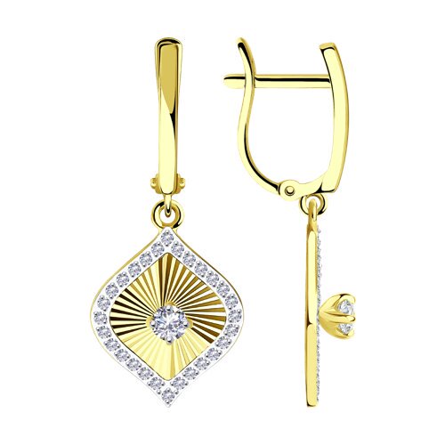 Серьги Diamant 53-121-01240-1 3,73гр купить,377251