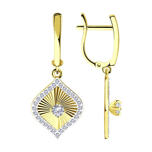 Серьги Diamant 53-121-01240-1 3,73гр купить,377251