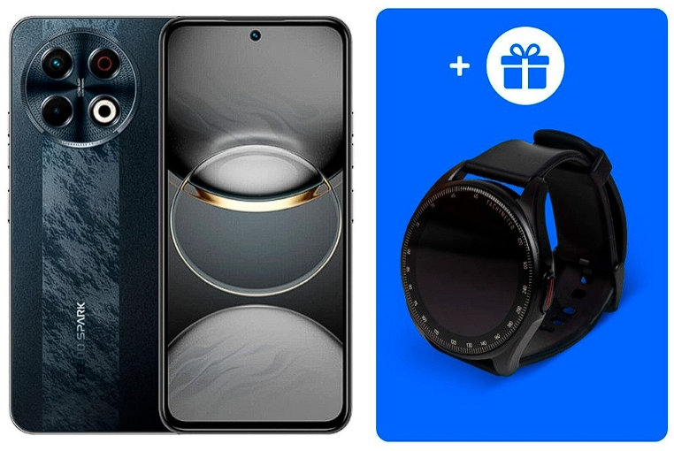 Смартфон Tecno Spark 30 Pro 8/256Gb Obsidian Edge + Подарок купить,NaN