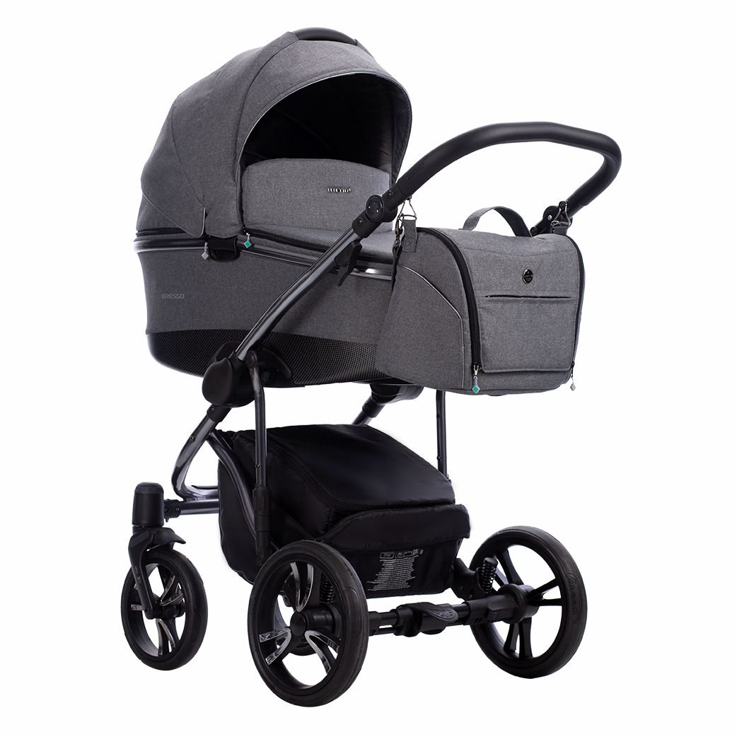 Коляска 2в1 Bebetto Bresso Premium Class Dark grey 05 купить,NaN