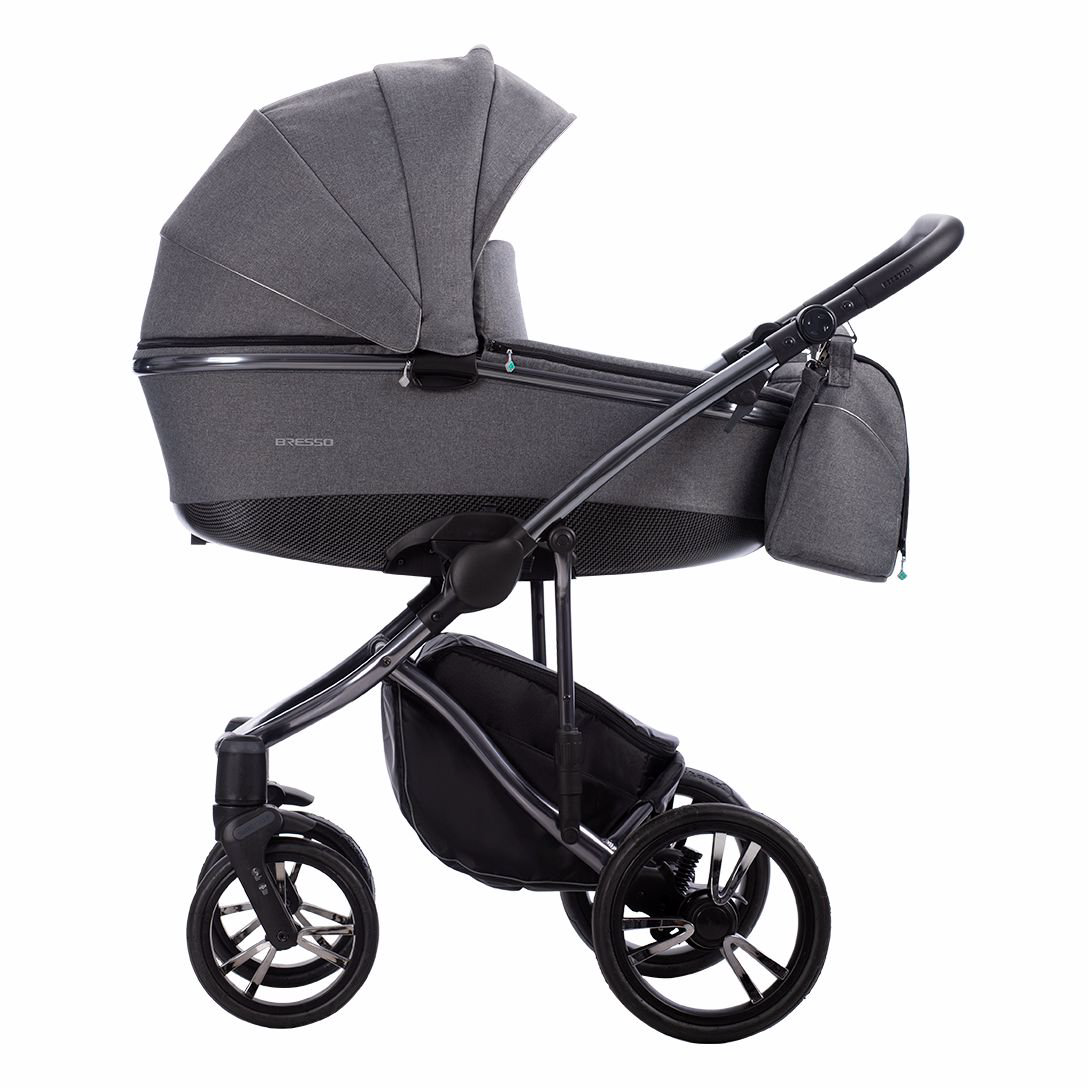 Коляска 2в1 Bebetto Bresso Premium Class Dark grey 05 купить,NaN