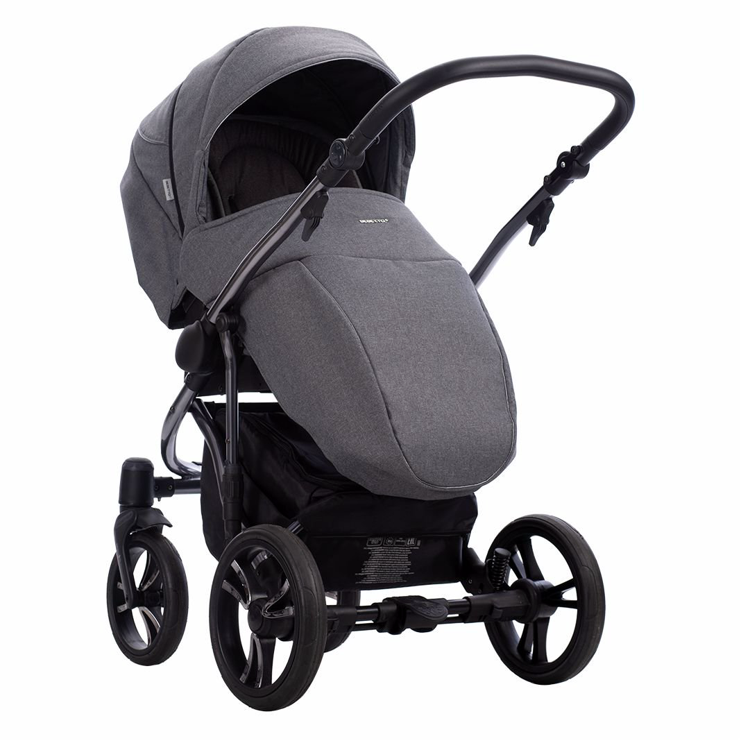 Коляска 2в1 Bebetto Bresso Premium Class Dark grey 05 купить,NaN