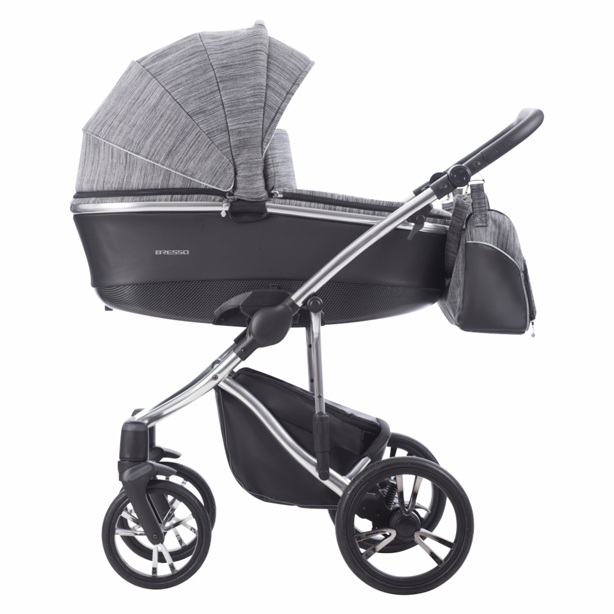 Коляска 2в1 Bebetto Bresso Premium Class Silver 02 купить,NaN