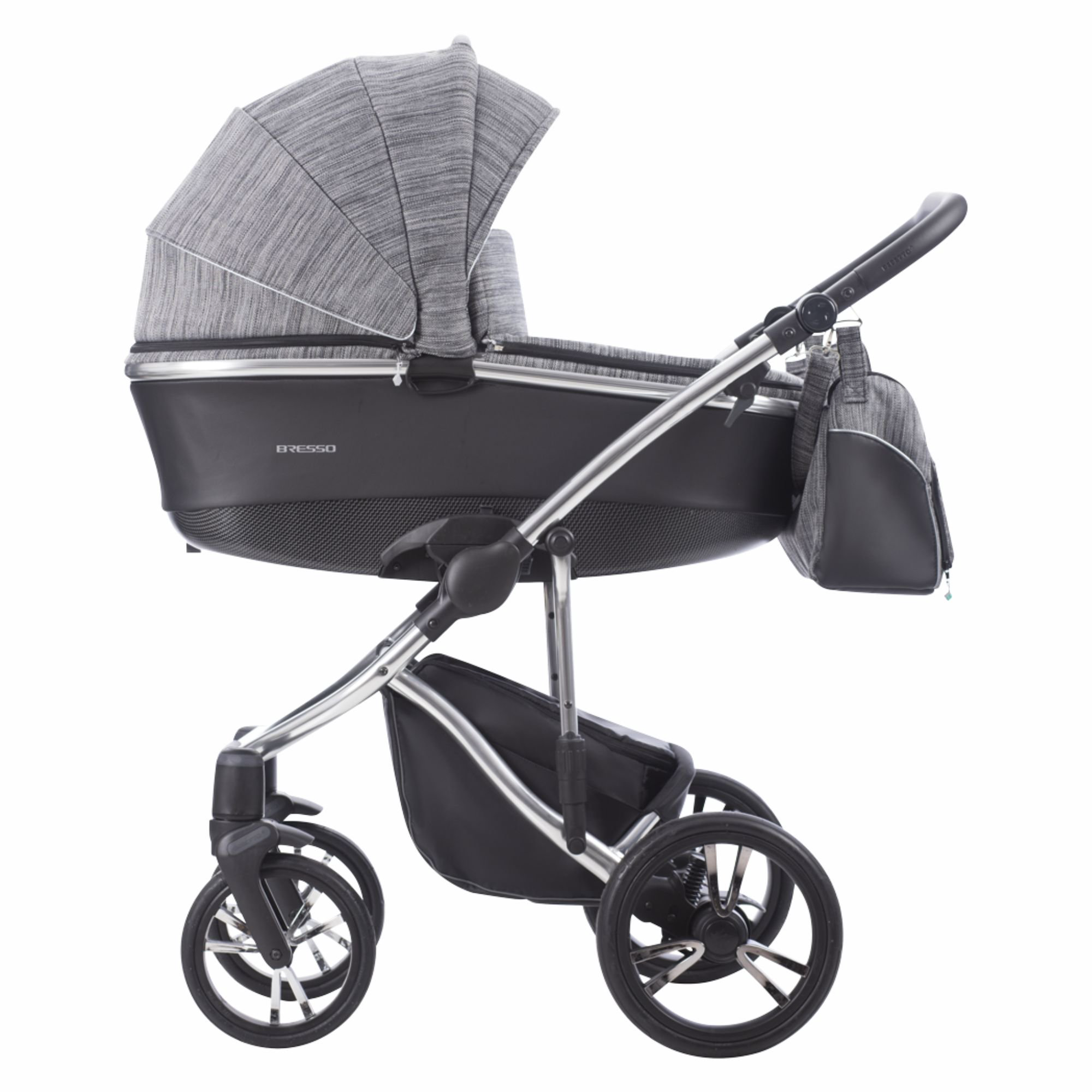 Коляска 2в1 Bebetto Bresso Premium Class Silver 02 купить,NaN