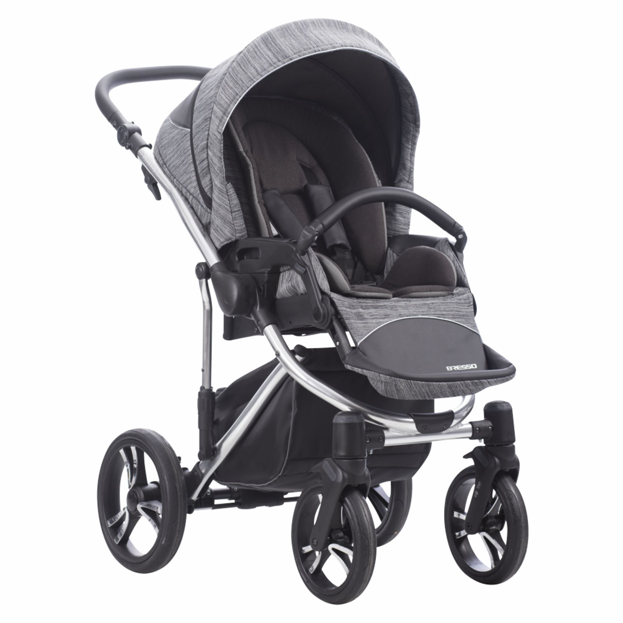 Коляска 2в1 Bebetto Bresso Premium Class Silver 02 купить,NaN