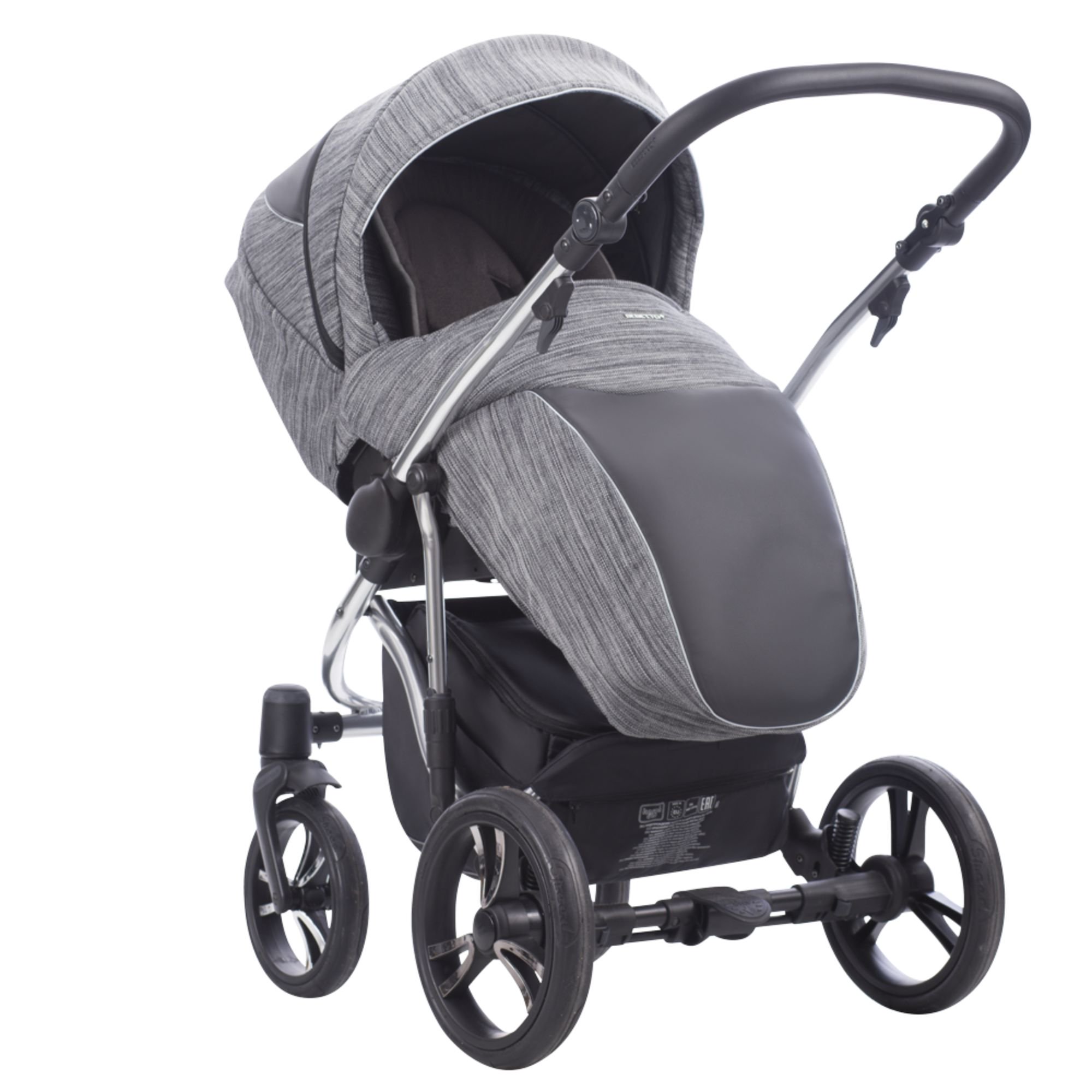 Коляска 2в1 Bebetto Bresso Premium Class Silver 02 купить,NaN