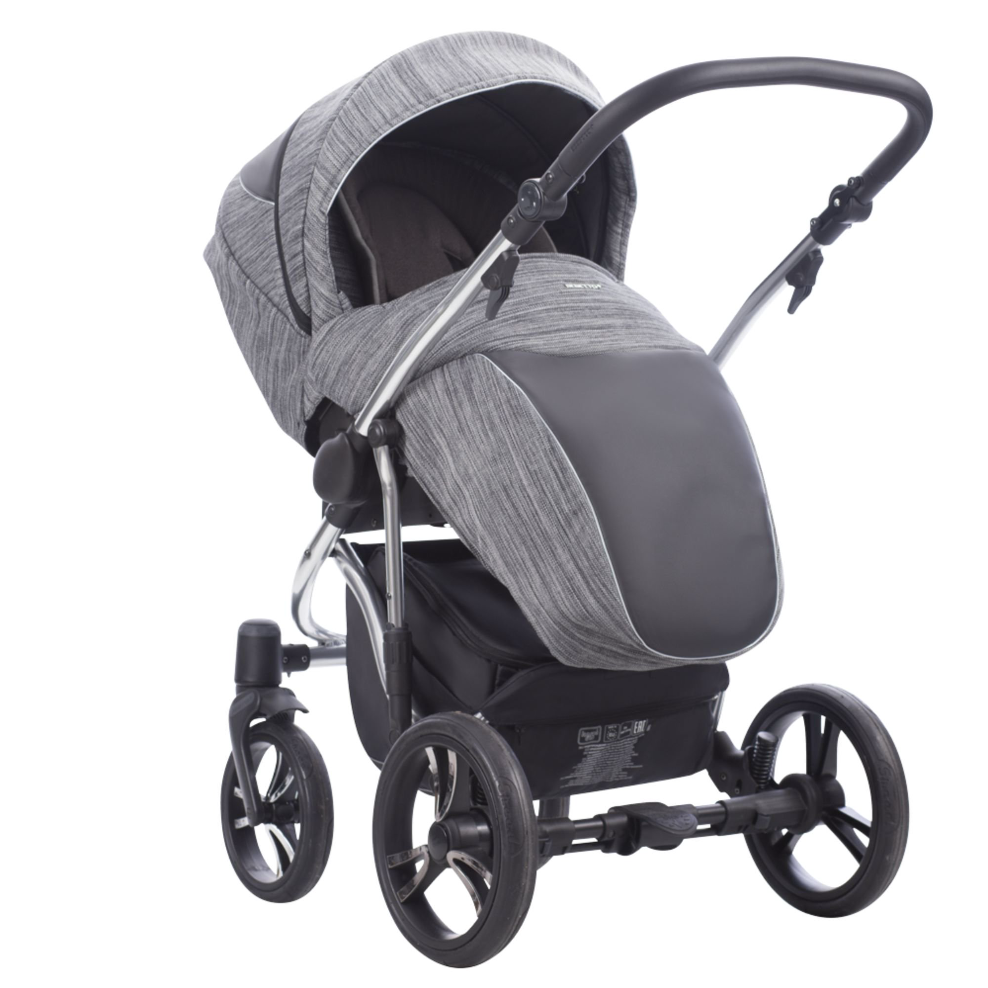 Коляска 2в1 Bebetto Bresso Premium Class Silver 02 купить,NaN