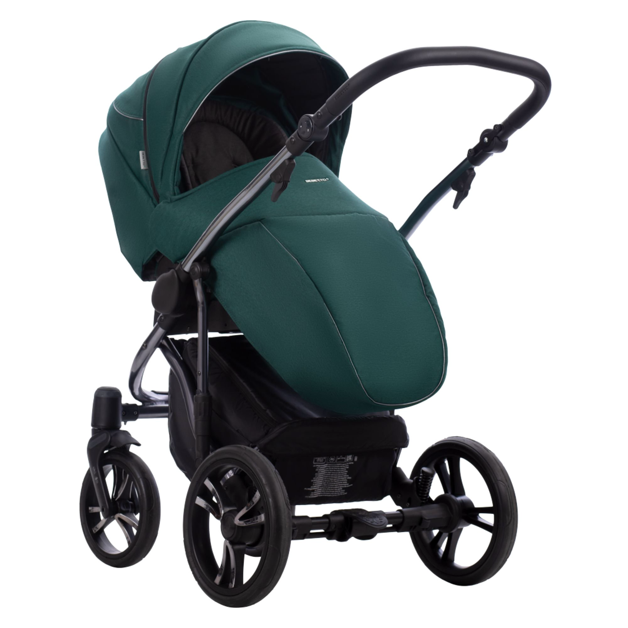 Коляска 2в1 Bebetto Bresso Premium Class Dark green 06 купить,NaN