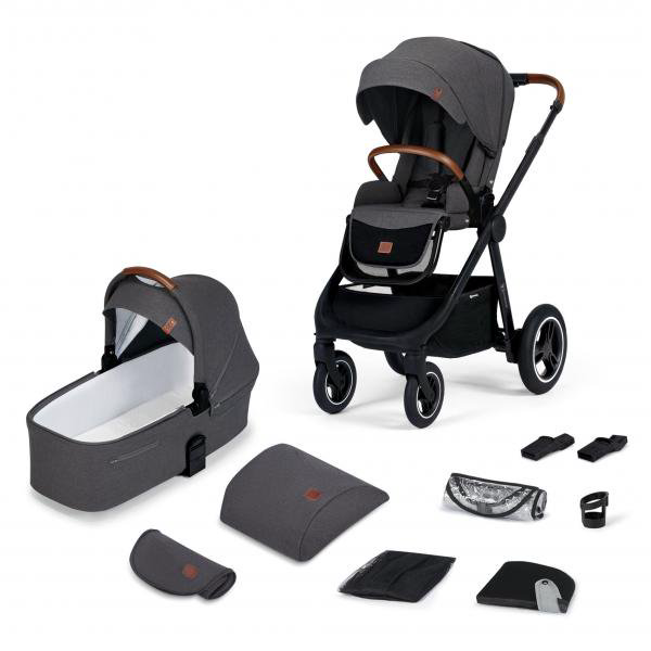 Коляска 2в1 Kinderkraft Everyday Dark grey купить,NaN