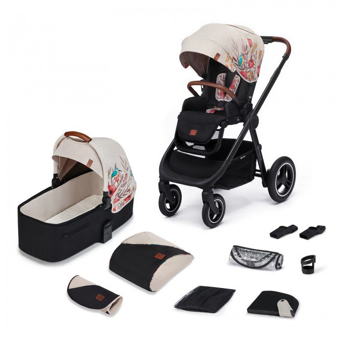 Коляска 2в1 Kinderkraft Everyday Bird Black/White купить,NaN