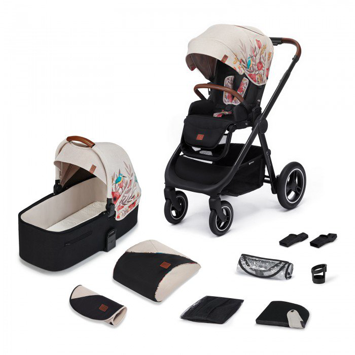 Коляска 2в1 Kinderkraft Everyday Bird Black/White купить,NaN