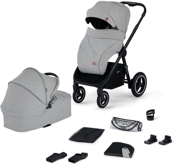 Коляска 2в1 Kinderkraft Everyday Light grey купить,NaN