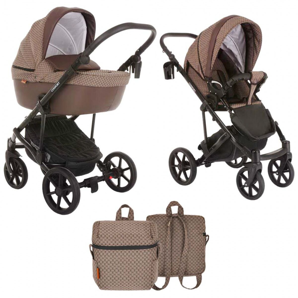 Коляска 2в1 Pituso Confort 17 Brown купить,NaN