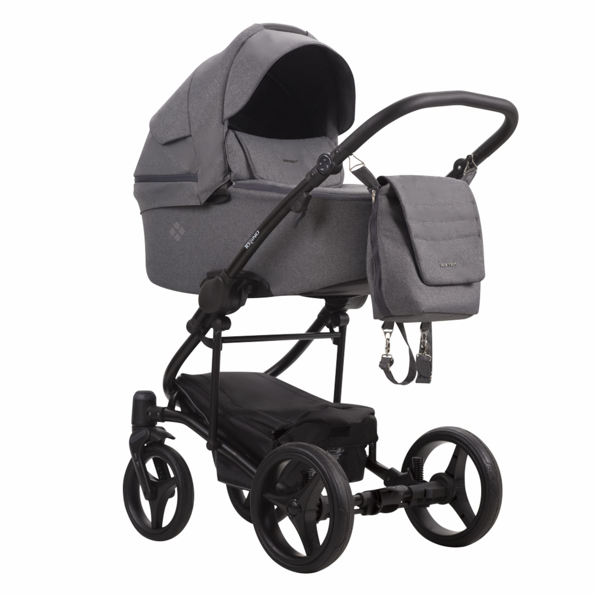 Коляска 2в1 Bebetto Torino Tex 03 Dark grey купить,NaN