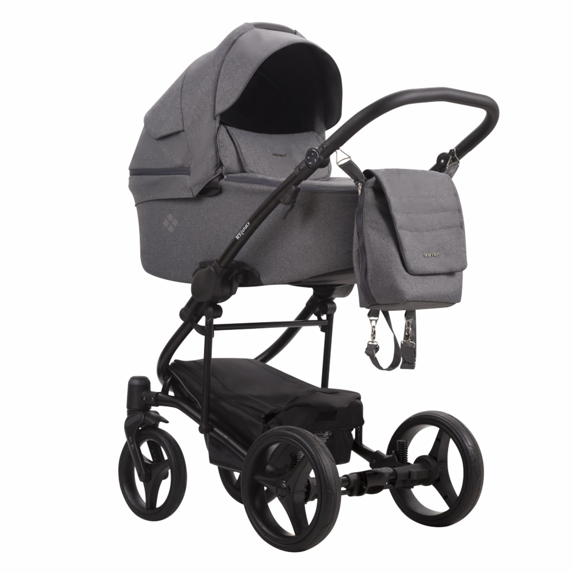 Коляска 2в1 Bebetto Torino Tex 03 Dark grey купить,NaN