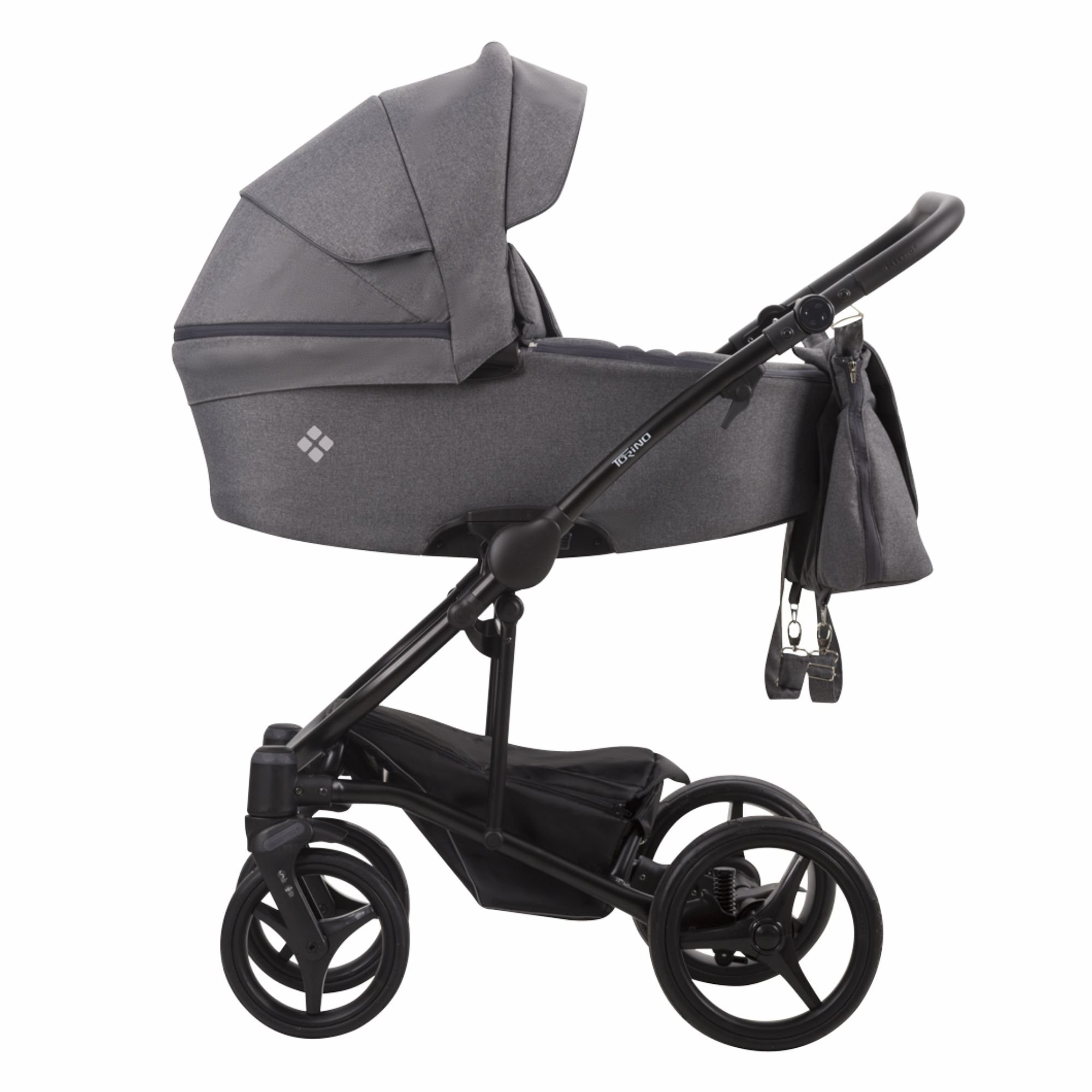 Коляска 2в1 Bebetto Torino Tex 03 Dark grey купить,NaN