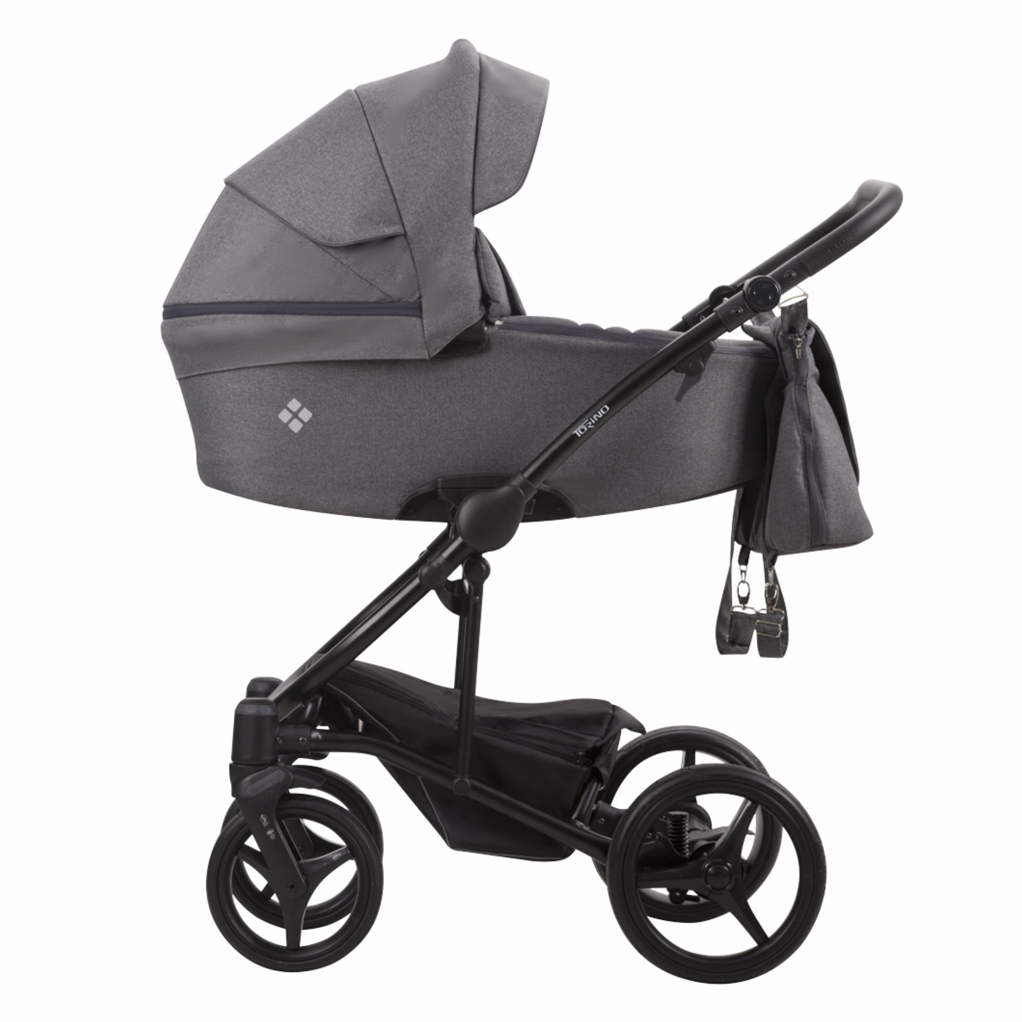 Коляска 2в1 Bebetto Torino Tex 03 Dark grey купить,NaN