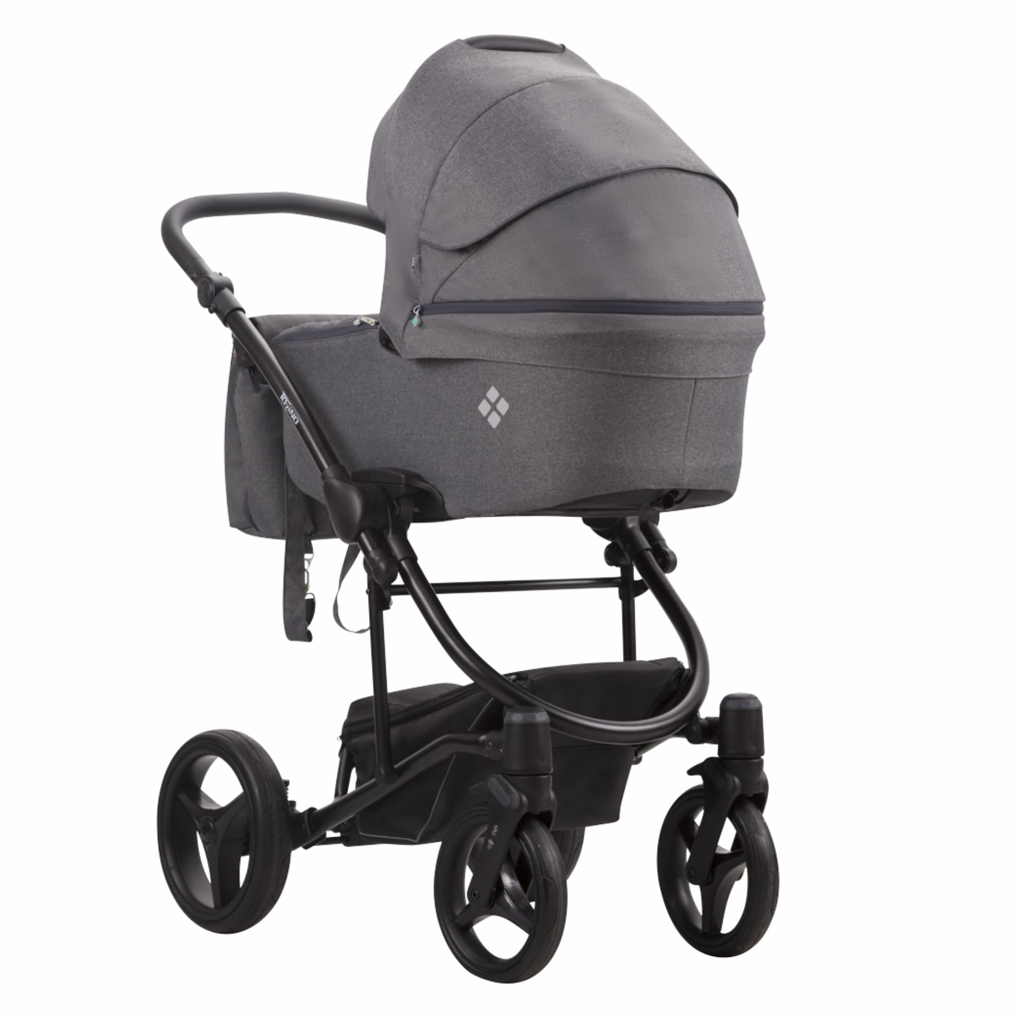 Коляска 2в1 Bebetto Torino Tex 03 Dark grey купить,NaN