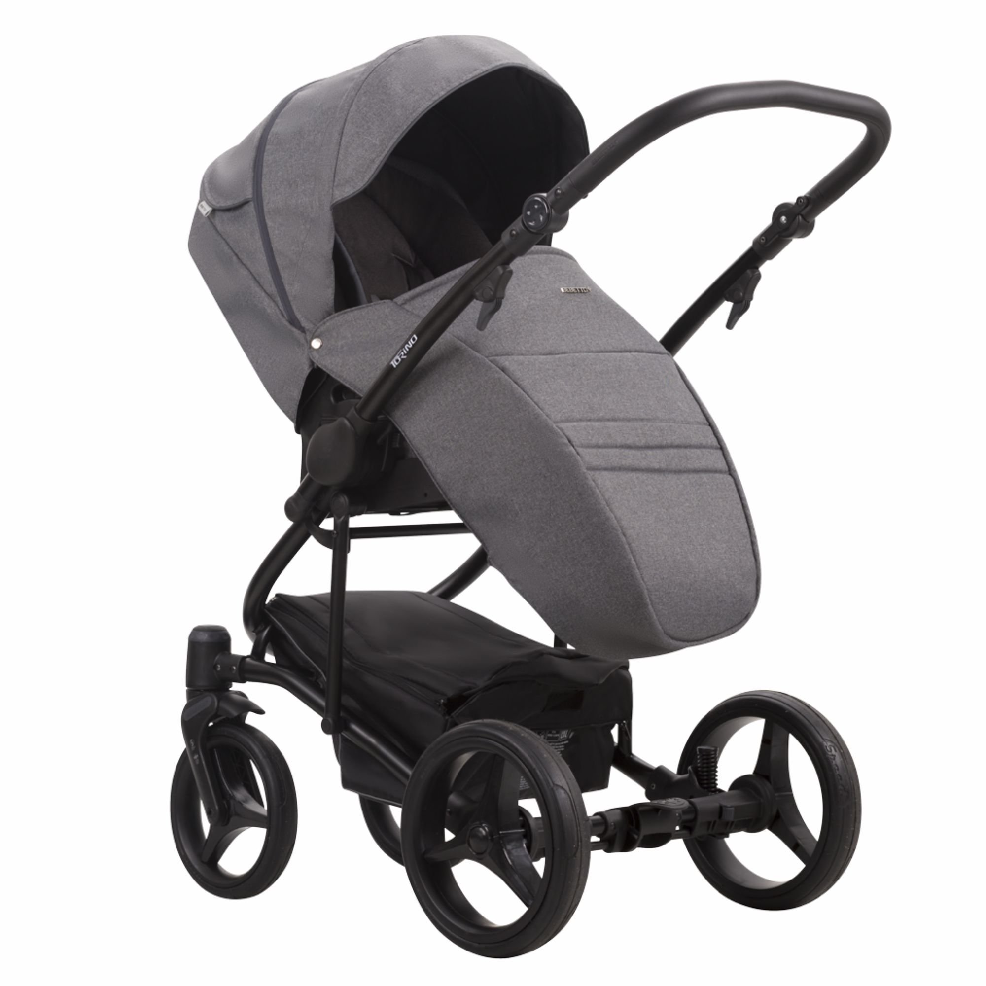 Коляска 2в1 Bebetto Torino Tex 03 Dark grey купить,NaN
