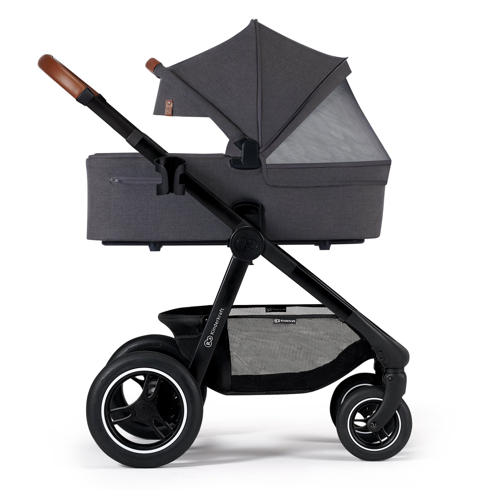 Коляска 2в1 Kinderkraft Everyday Dark grey купить,NaN