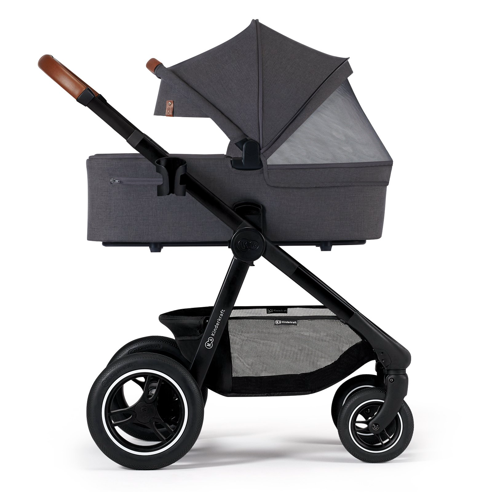 Коляска 2в1 Kinderkraft Everyday Dark grey купить,NaN
