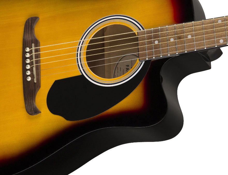 Электроакустическая гитара Fender FA-125CE Dreadnought Walnut Fingerboard sunburst коричневая купить,NaN