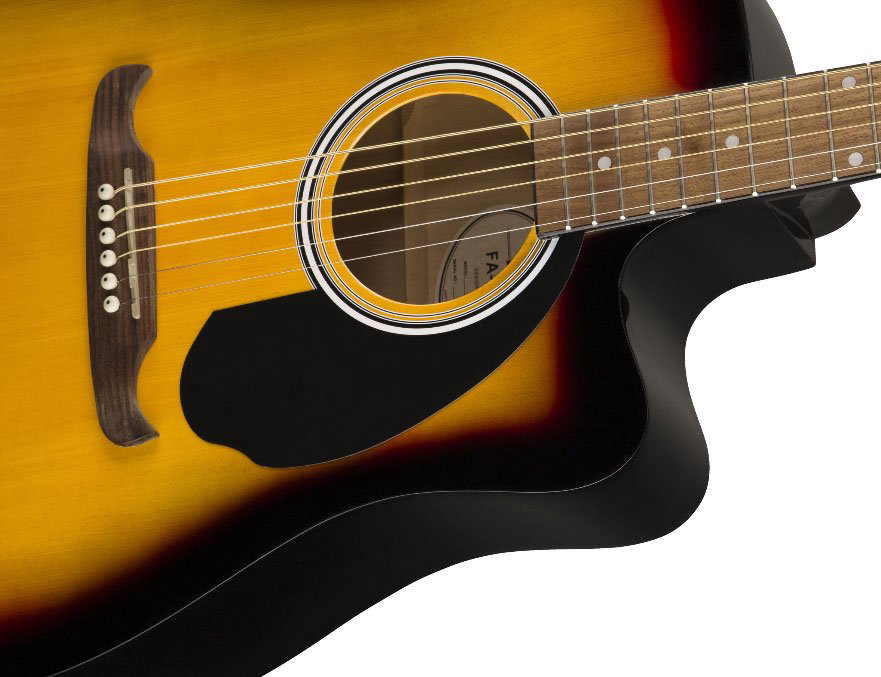 Электроакустическая гитара Fender FA-125CE Dreadnought Walnut Fingerboard sunburst коричневая купить,NaN