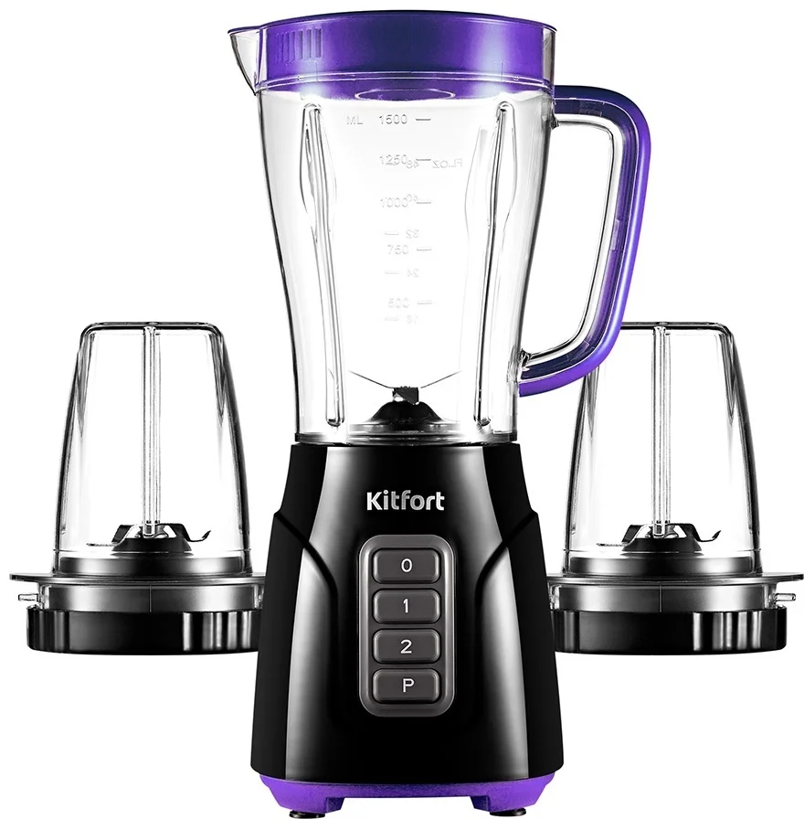 Блендер Kitfort KT-3032-1 черно-фиолетовый