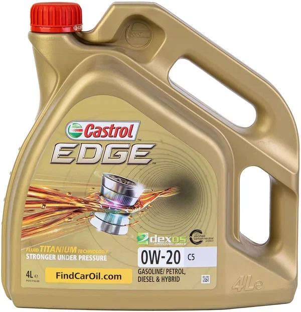 Моторное масло Castrol Edge 15E65B 0W-20 С5 4L синтетика купить,NaN