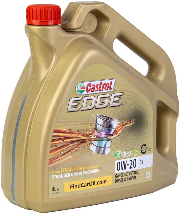 Моторное масло Castrol Edge 15E65B 0W-20 С5 4L синтетика купить,NaN