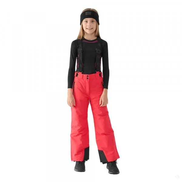 Брюки детские 4F Girl Skiing красные 128 купить,NaN
