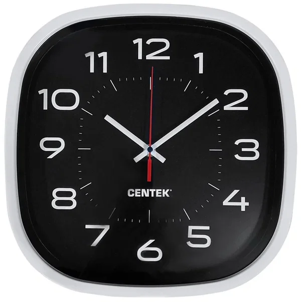 Настенные часы Centek СТ-7106 черные