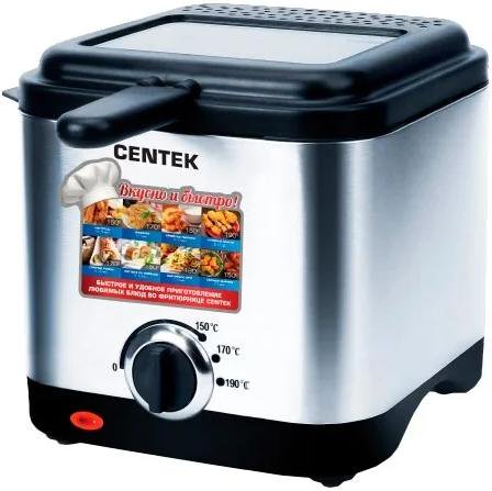 Фритюрница Centek CT-1430 серебристая - ForteMarket Фритюрница Centek CT-1430 серебристая купить,0