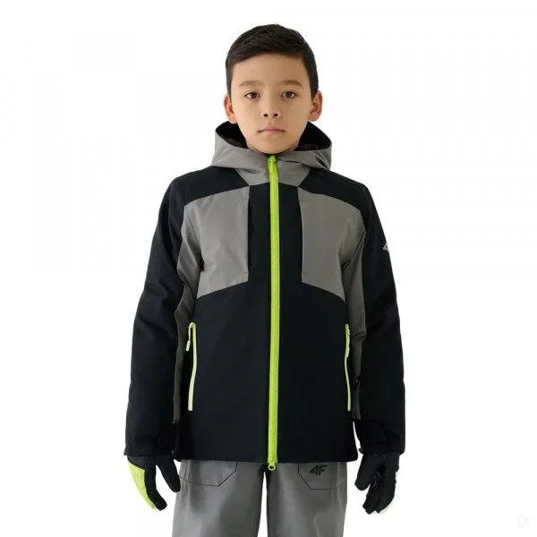 Куртка горнолыжная 4F Boy Skiing черно-серая 146 купить,NaN