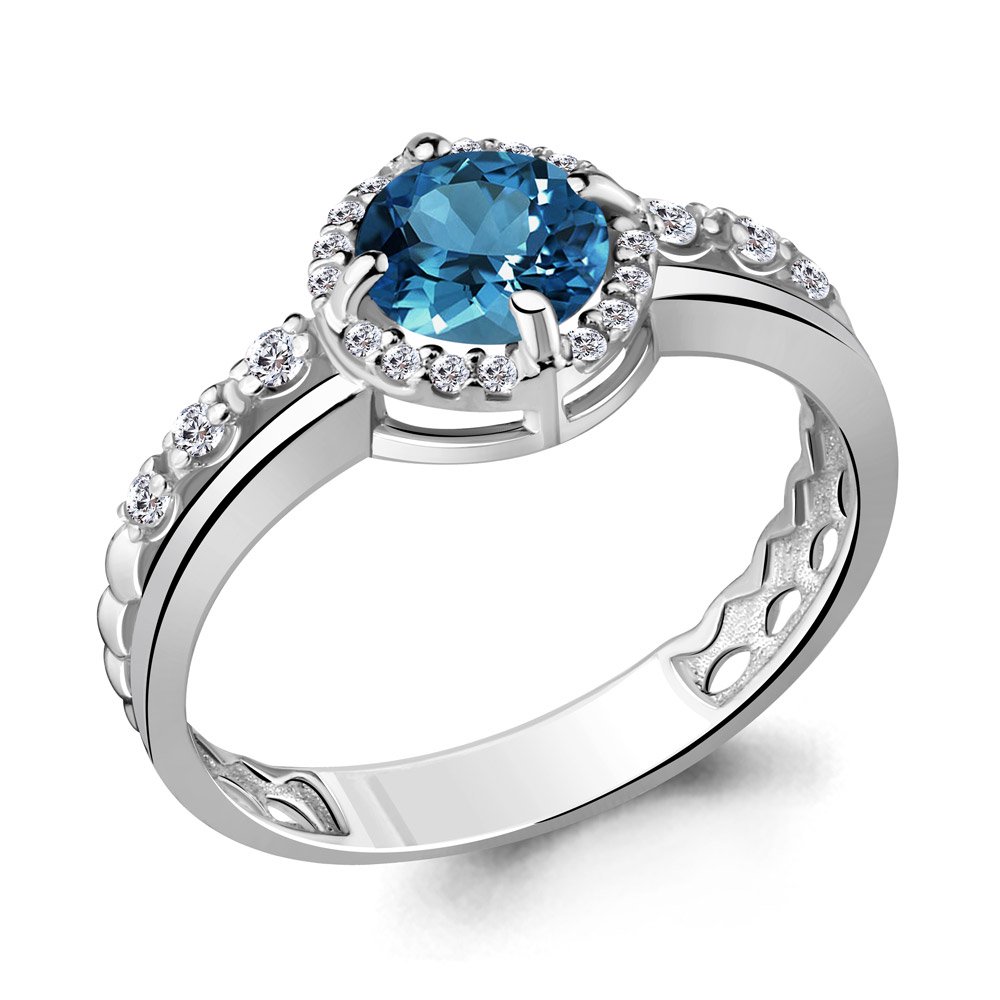 Кольцо Aquamarine 6449208А 17р 1,8гр. купить,NaN