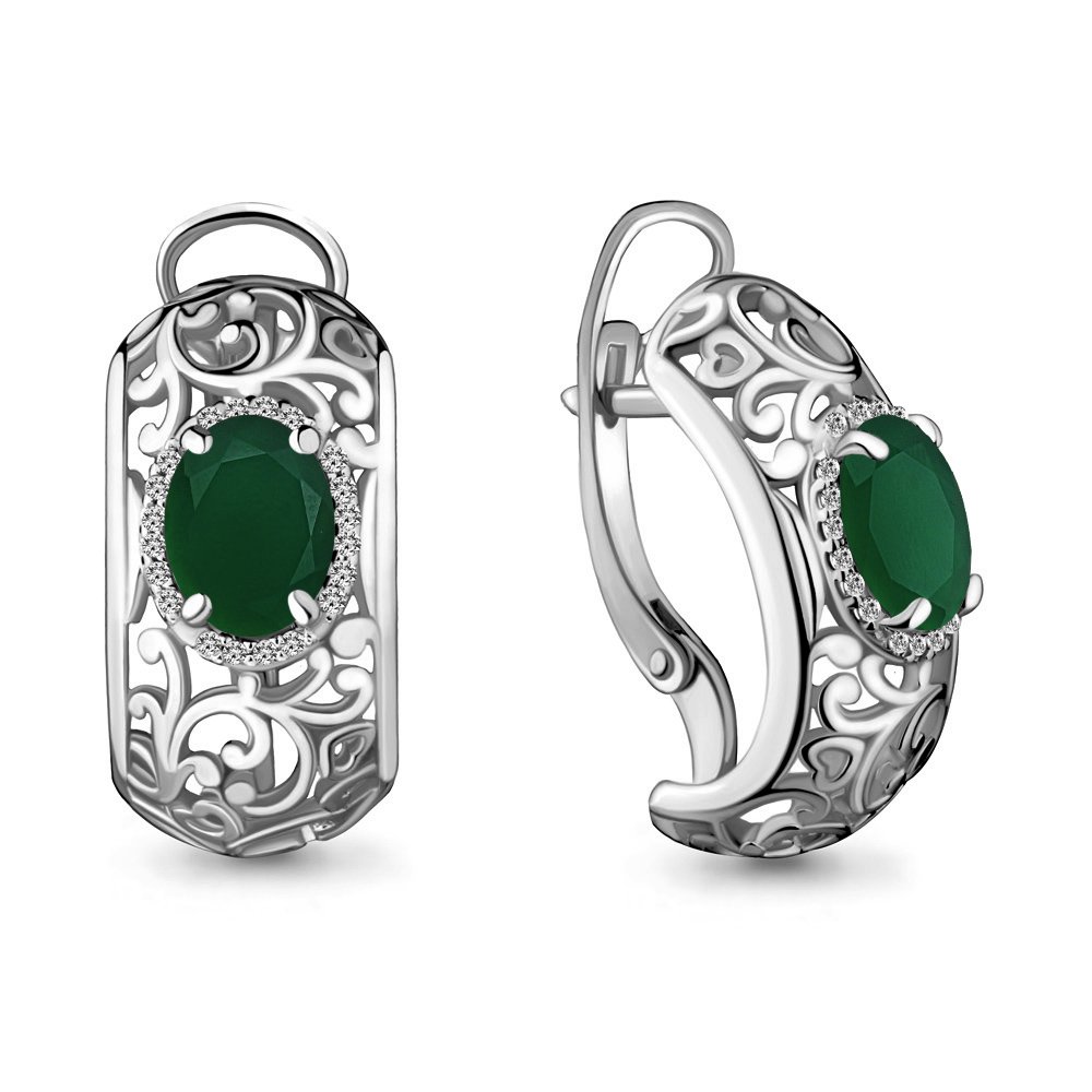 Серьги Aquamarine 4436609А 4,9гр. купить,NaN