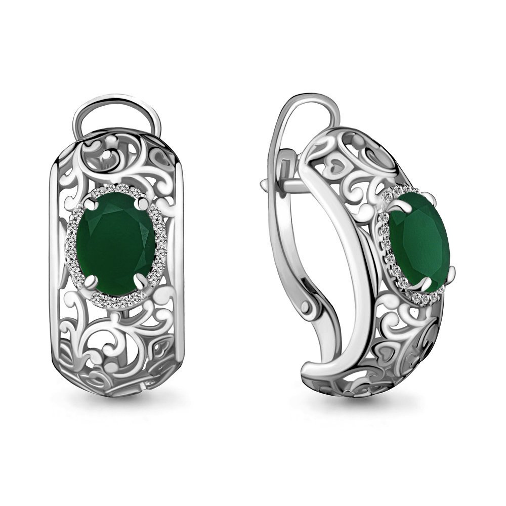 Серьги Aquamarine 4436609А 4,9гр. купить,NaN