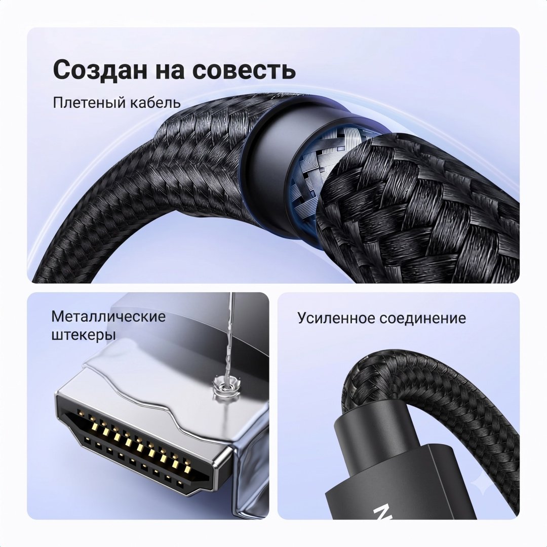 Кабель Ugreen HDMI - HDMI 10 м HD150 (95966)