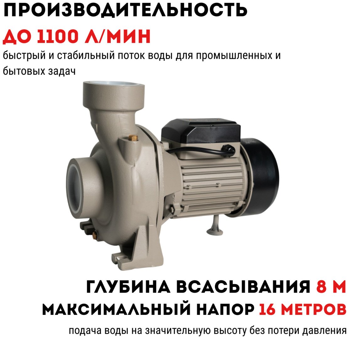 Насос поверхностный напорный CROWN CT35239