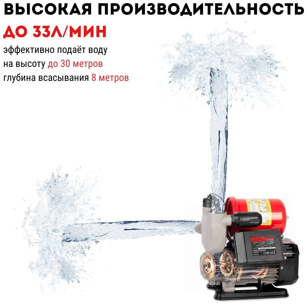 Насос поверхностный напорный CROWN CT35245