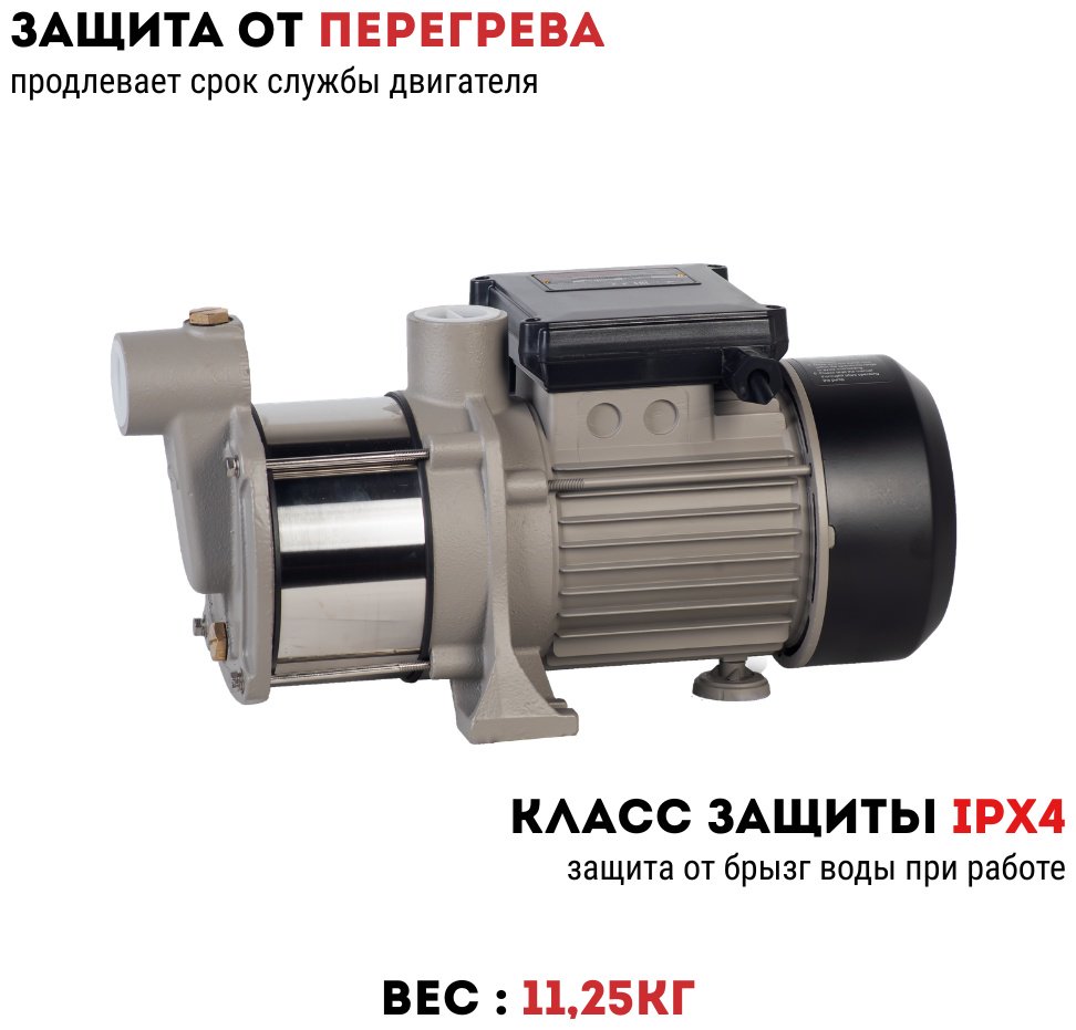 Насос поверхностный напорный CROWN CT35256