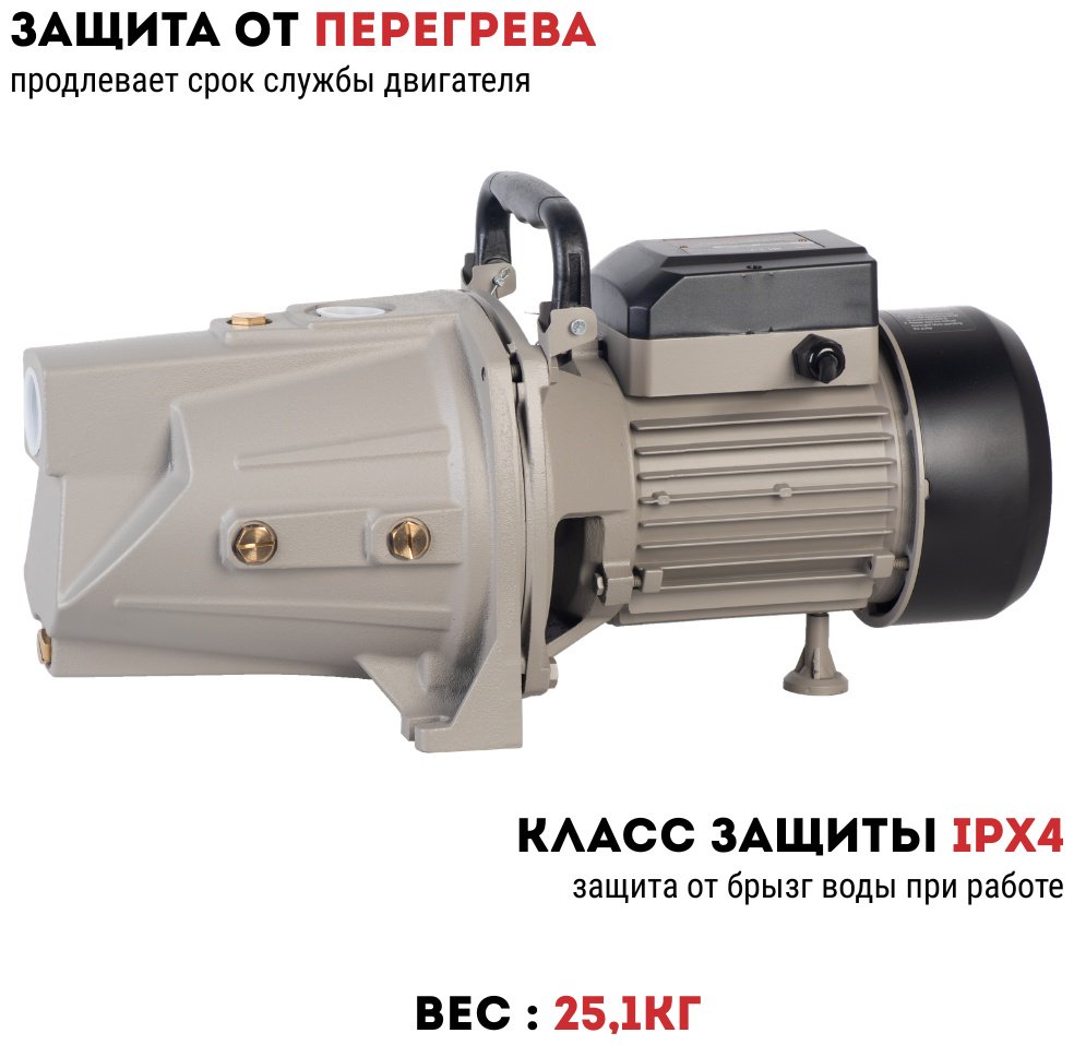 Насос поверхностный напорный CROWN CT35255