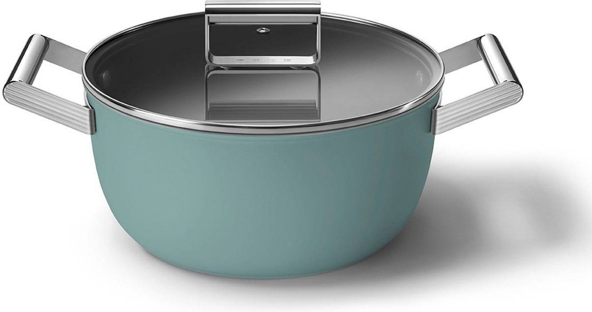 Кастрюля 5.2 л, Smeg CSF2412EGM алюминий купить,NaN