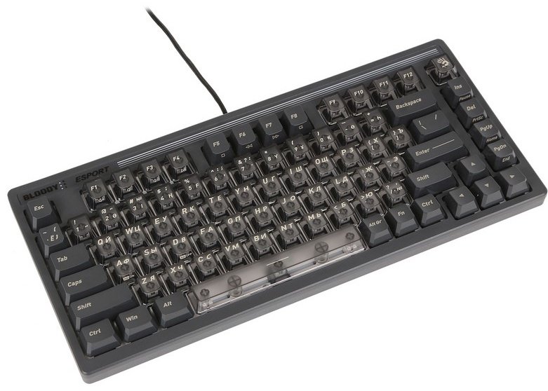 Клавиатура A4Tech Bloody LK72R серый купить,NaN