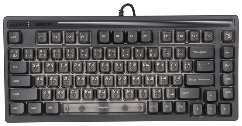 Клавиатура A4Tech Bloody LK72R серый купить,NaN