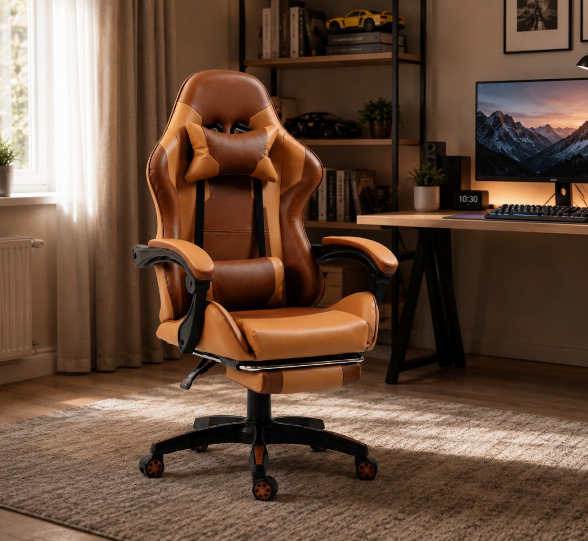 Игровое кресло Eco Estelar Winner, коричневый