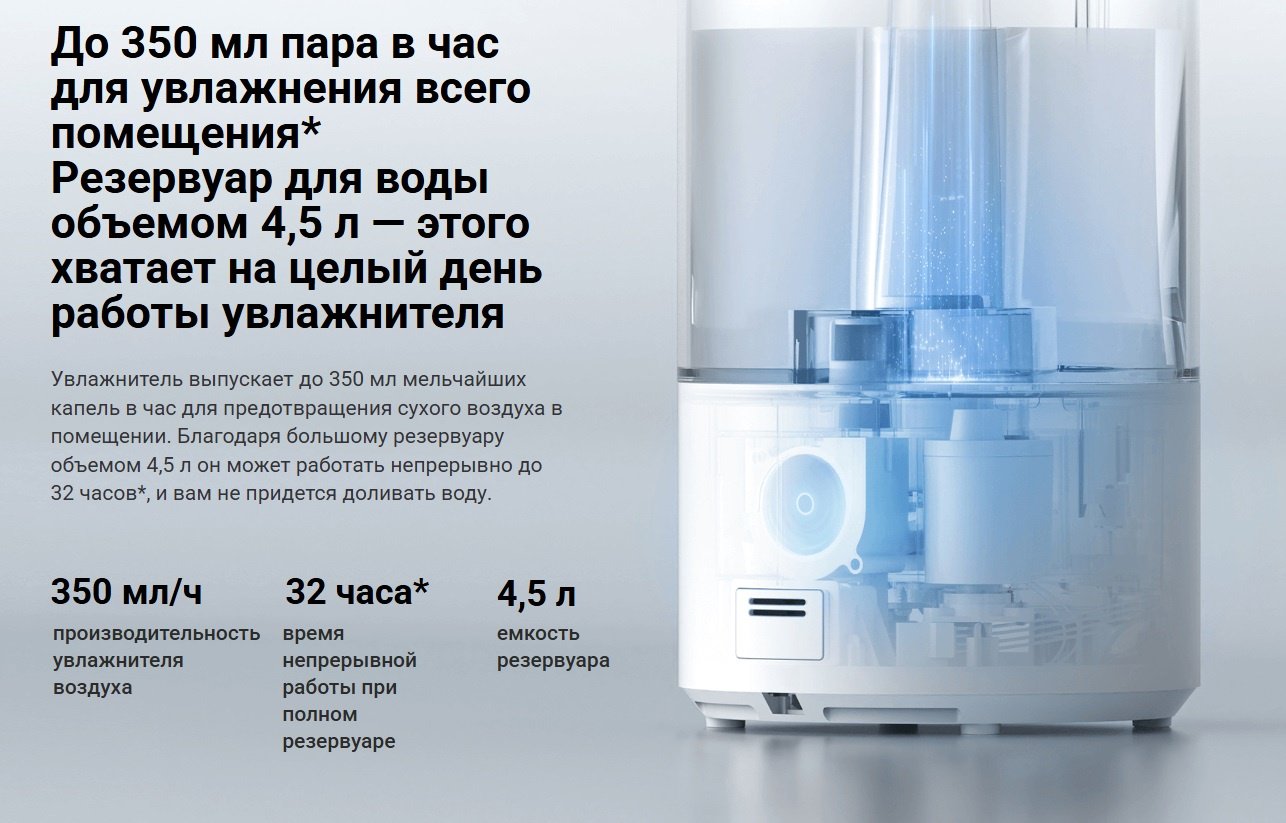 Увлажнитель воздуха Xiaomi Smart Humidifier 2 белый