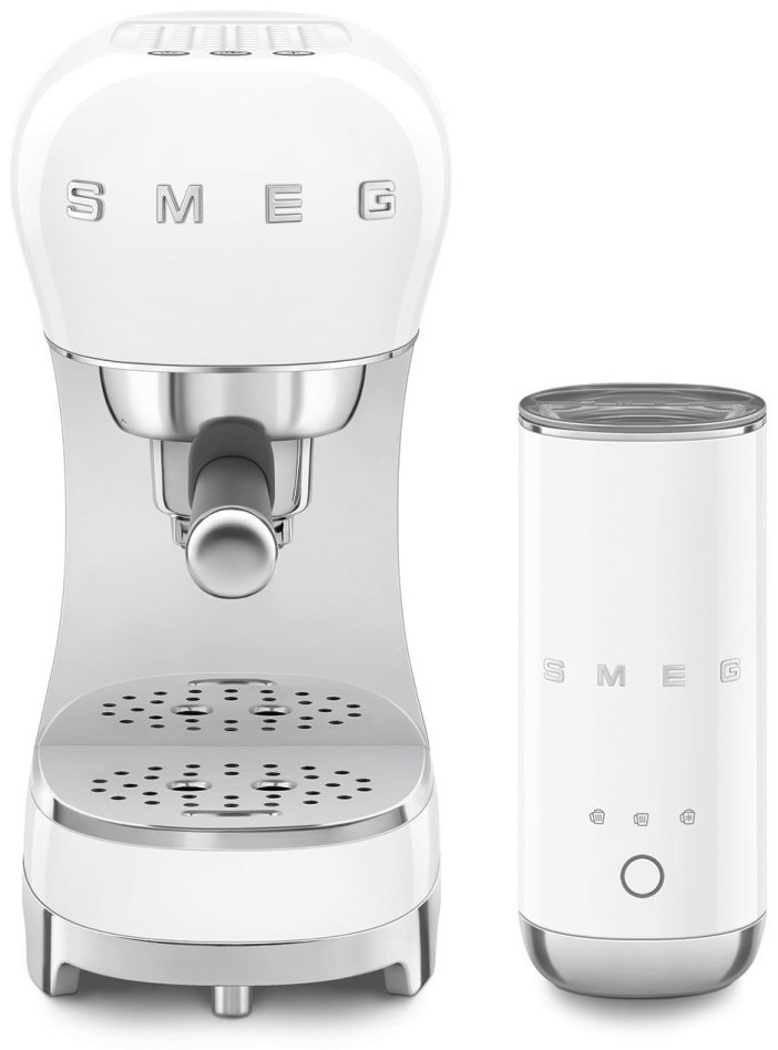 Кофемашина Smeg ECF12WHEU белый купить,NaN